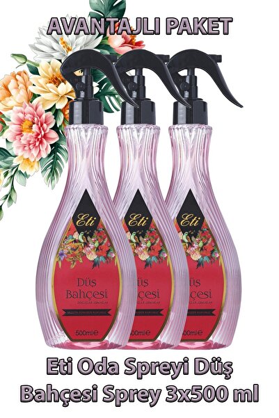 Eti humanlife Oda Spreyi Düş Bahçesi Sprey 500 ml 3 Adet