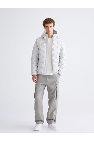 LC Waikiki XSIDE Slim Fit Kapüşonlu Erkek Şişme Mont