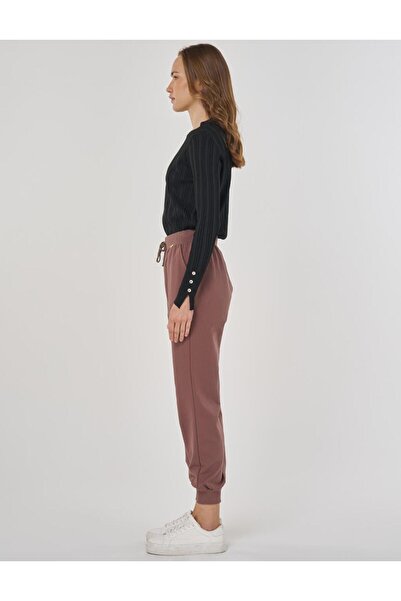 KYR Lace-Up Jogger Pants Brown