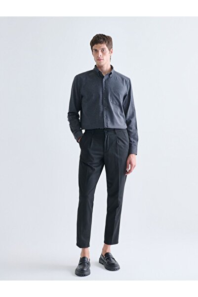 LC Waikiki Southblue Regular Fit Long Sleeve Men's Lumberjack Shirt