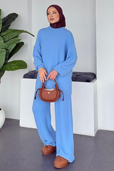 Hazamoda Costum Belgrad Angora Baby Blue