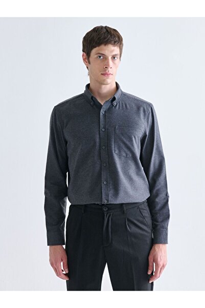 LC Waikiki Southblue Regular Fit Long Sleeve Men's Lumberjack Shirt