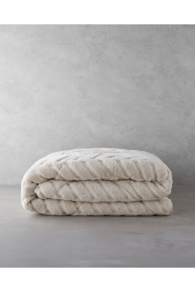 English Home Wintera Sherpa Çift Kişilik Yorgan 195x215 cm Krem