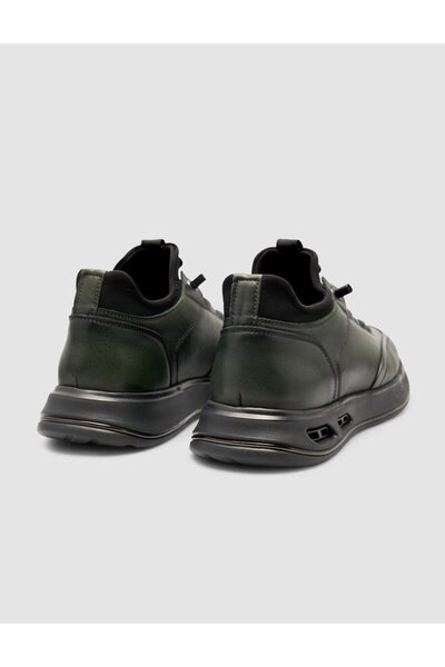 Cabani Ανδρικά αθλητικά παπούτσια χακί με λαστιχένια κορδόνια