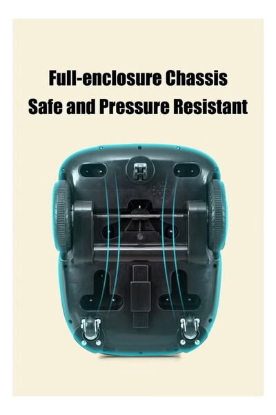 HooToo 5-Wheel Electric Scooter for Kids (1-7 Years) - Dual Drive, LED Light and Music, 360° Rotation