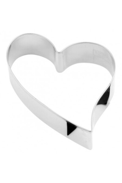 Paderno Stainless steel heart-shaped cookie cutter