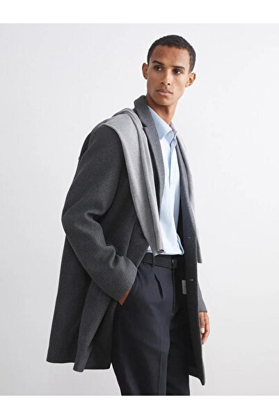 LC Waikiki Standard Fit Men's Cashmere Coat (W5)