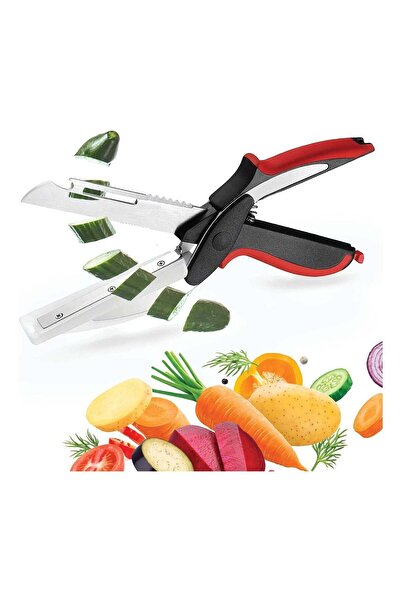 Hope Universal Food Kitchen Scissors with Removable Cutting Board - Multi-Purpose Chopper & Slicer
