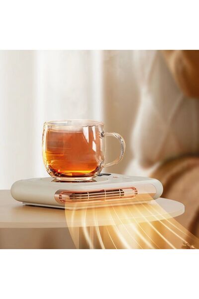 Generic Electric Mug Warmer Pad | Smart Touch Coffee Cup Heater with Auto Shut-Off & Ceramic Glass Surface