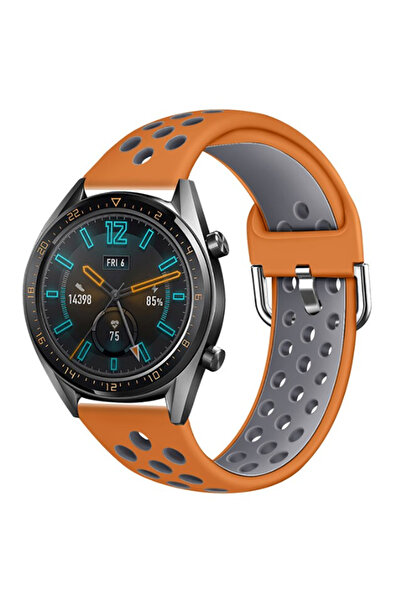 halkhouse Huawei Watch Gt/Gt2/Gt2e/Gt3/Gt4/Gt5/Gt6/Gt6 Pro Kordon Esnek Renkli Silikon Strap Kayış