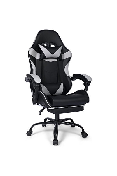 Aralifes Gaming Chair, Adjustable Computer Chair, Computer Office, Pu Leather, High Backrest, Lumbar Support