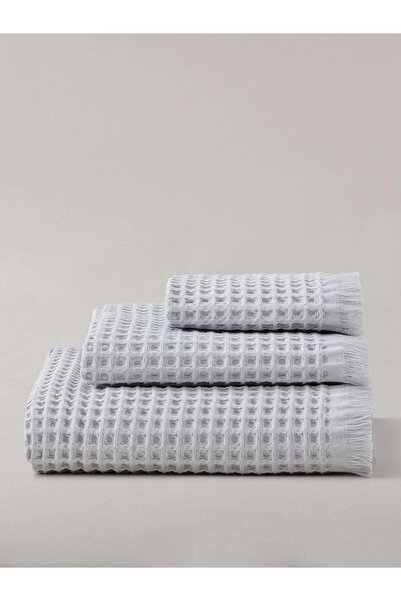 JOLLY HOME 3-Piece Gray Cotton Towel Set – 30X45, 50X90, 80X160 cm – Soft and Absorbent