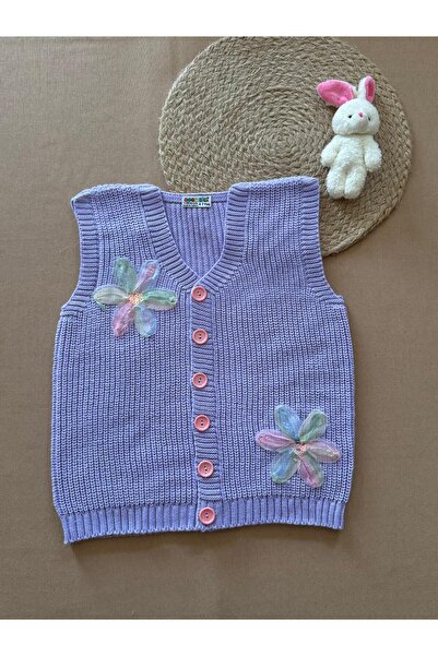 EM&FA TEKSTİL Papatya Model Selanik Knitted Girl's Vest