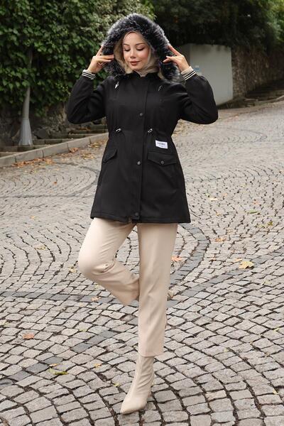 Missvalle Μπουφάν με φερμουάρ Μαύρο 19270