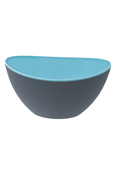 SHOPIENS Plastic Bowl Gondola, 330 ml, Turquoise-Grey, 11.5x11x5.5 cm