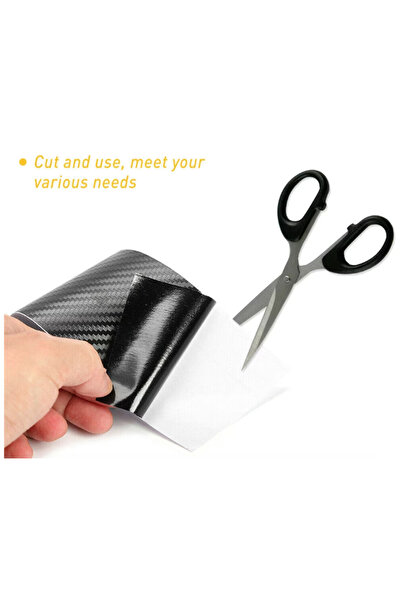 BASHAR Banda Adeziva Carbon 10 cm x 5 metri pentru Protectie si Tuning Auto LY