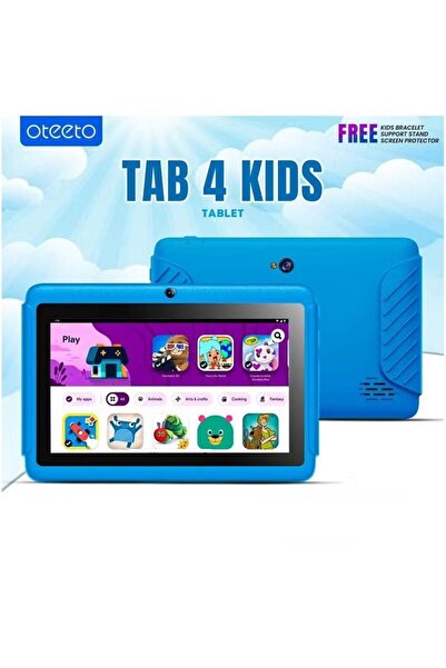 OTEETO Tab 4 7-Inch Kids Tablet (Blue) - 4GB RAM, 128GB, 5G Wi-Fi, Parental Control