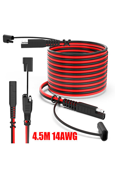 Choice1 كابل تمديد سريع التوصيل من نوع SAE إلى SAE بطول 4.5 متر وقطر 14AWG، م...