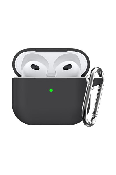 Yazmak Flexible Silicone Case Cover Compatible with AirPods Pro 3 - Black