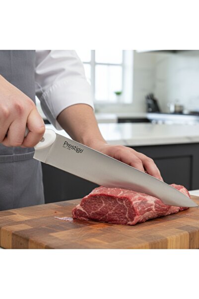 Prestige Professional Butcher Knife 10 inch - White | Carving Slicing Meat Knife | PR49347