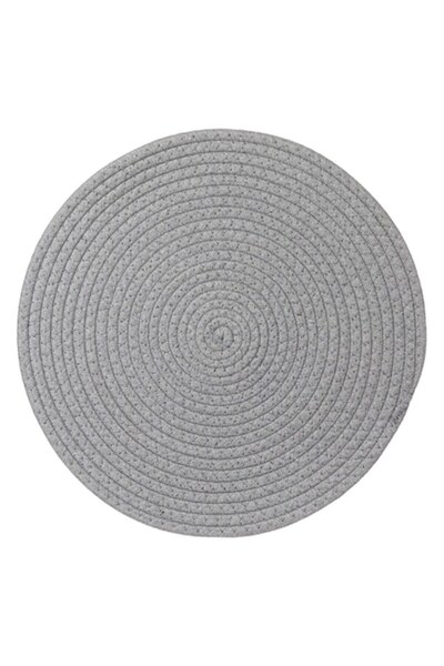OEM Braided Pot Trivet, Diameter 35 cm, Color Grey