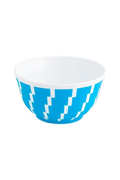 SHOPIENS Plastic Bowl, Matte Turquoise and White, 350 ml