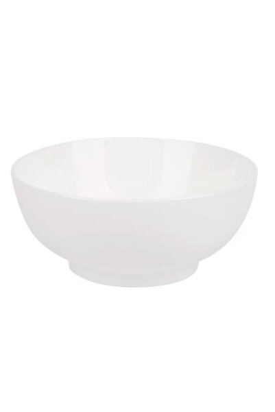 SHOPIENS Porcelain Round Bowl, White, 1L - MYONNA