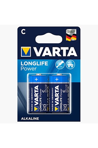 Varta Αλκαλικές μπαταρίες Longlife Power C (R14), συσκευασία blister των 2