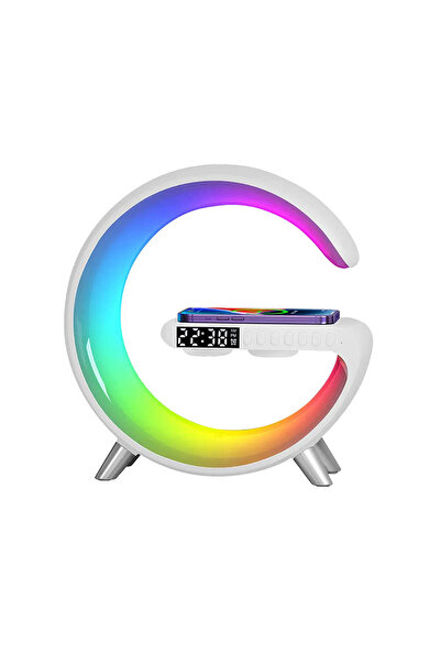 Generic Multifunctional Smart Lamp App Control | Color Changing Bedside Lamp with BT Speaker (White)