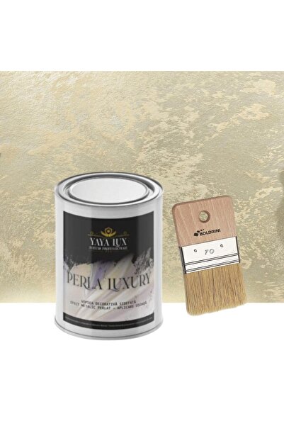 YaYa Color Vopsea decorativa de Lux, Perla Luxury Bej Sampanie cu Fulgi Perla...