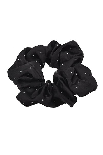 SHOPIENS Elastic de păr negru cu strasuri mici