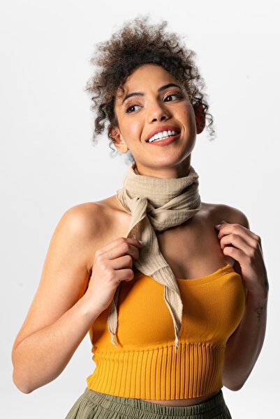 Eliş Şile Bezi Muslin Scarf Mink Vzn