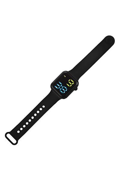 SHOPIENS LED Kids Watch, Black, Date and Time Display, Soft Strap, CR2032 Battery