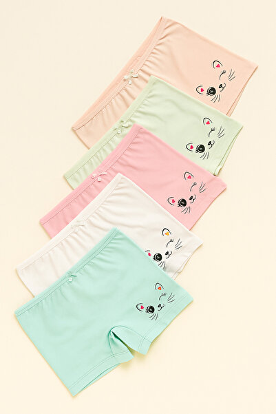 BONY SOCKS 5-пакет боксерки с котешки мотиви за момичета