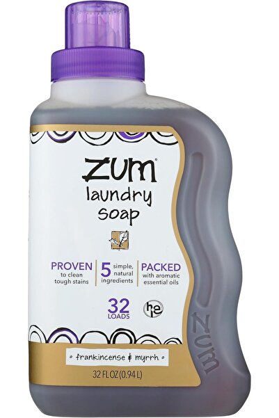 ZUM صابون غسيل معطر جو إنديغو وايلد كلين، برائحة اللبان والمر، 946 مل (32 أونصة سائلة)