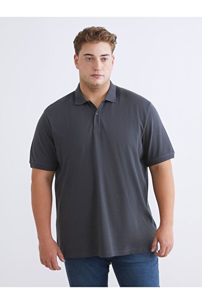 LC Waikiki Lcwaikiki Classic Large Size Polo Neck Pique Men's T-Shirt