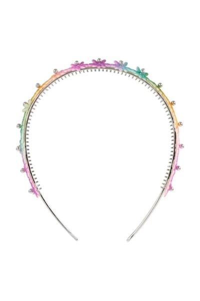 SHOPIENS Flower Hair Headband, Multicolor, For Kids, Glitter