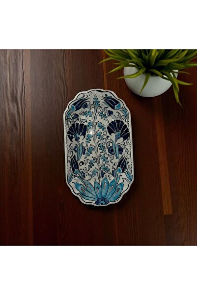 NidaSanatEvi Handmade Square Boat Plate