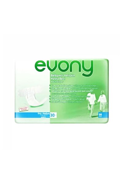 Evony Pack 3 x Adult Diapers, Medium, 30 pcs