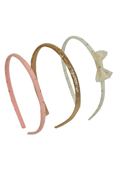 SHOPIENS Set de coroane de păr, model stea, roz/multicolor, 3 bucăți