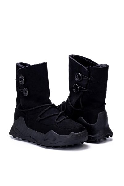 Lively Stylish Kinga Товста підошва, кнопки, деталізована, з хутром всередині, шнурівка, жіночі черевики