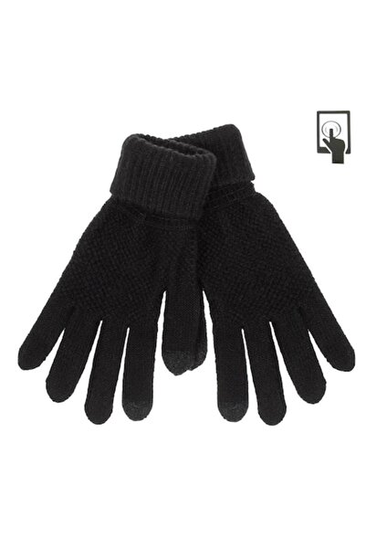 MYONNA IT & E- COMMERCE Mănuși de damă, material texturat, ecran tactil, negr...