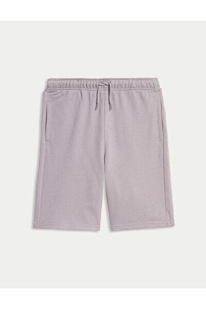 Marks & Spencer Pamuk Karışımlı Elastik Bel Şort (6–16 Yaş)