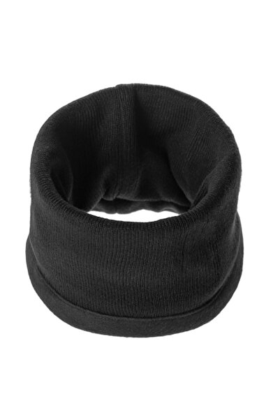 MYONNA IT & E- COMMERCE MYONNA Men's Knitted Circular Scarf with Fleece Lining and Drawstring, Black