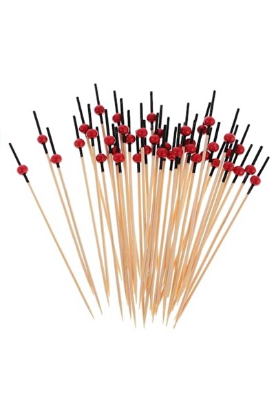 OEM Scobitori VERSAGO din bambus pentru cocktailuri, gustări și aperitive, multicolore, 100 buc, 9 cm