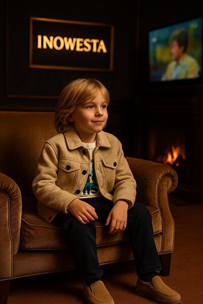 inowesta Boy's Thick Kaşe Jacket 3-Piece Set | Please Choose One Size Larger. |