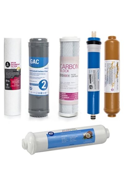 SULOOK Açık Kasa Su Arıtma Cihazı 6'lı Filtre Seti Vontron Membranlı (Mineral...