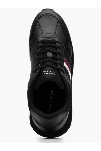Tommy Hilfiger Men Black New Runner Eva Lth Low Top Sneakers