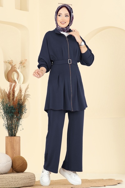 ModaMerve Dik Yaka Modal Takım 2722AYD574-MS Laci