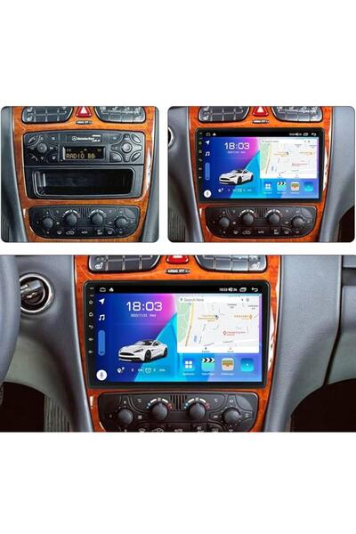 MYWAYY Mercedes C Serisi W203 Android Multimedya Sistemi 6-128 Myway(2000-2004)